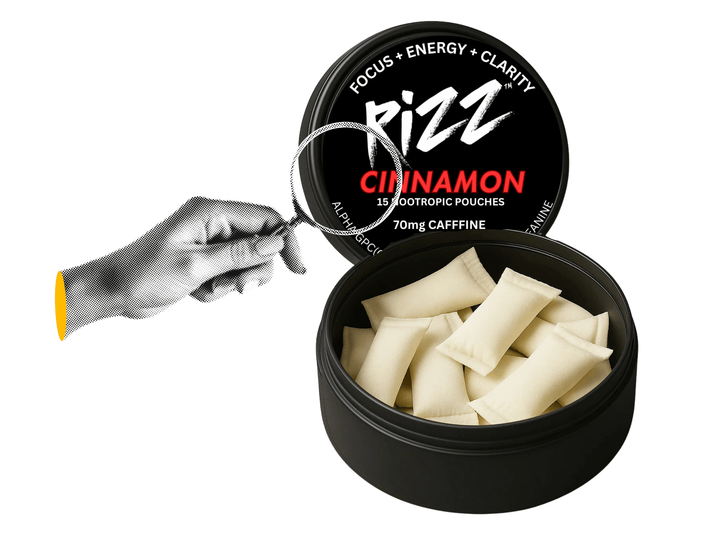 Lock in and unlock your potential nootropic pouches mint, mango, bubalicious watermelon, cinnamon. Alpha GPC